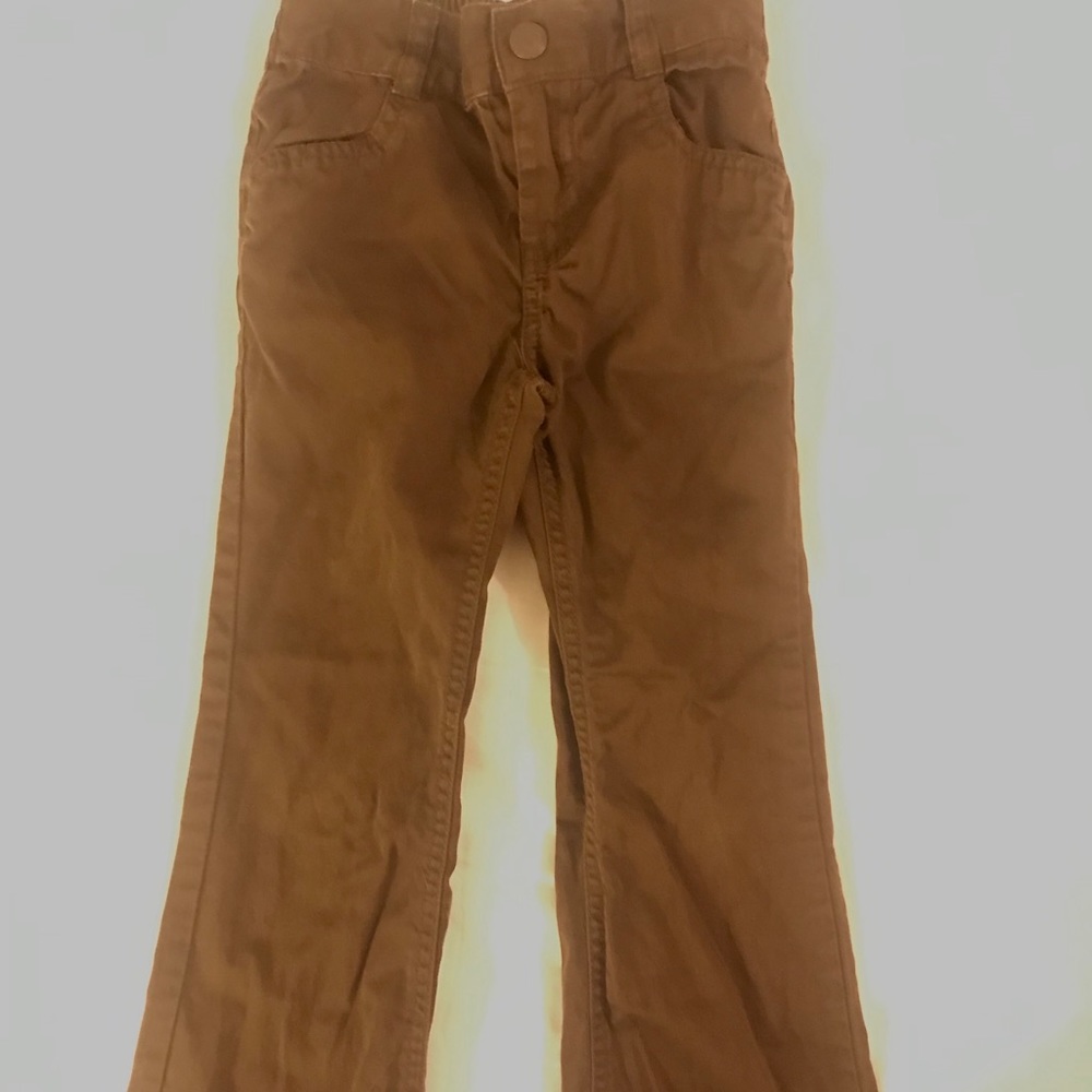 Brown slight flare pants sz 5 and in perfect cond!